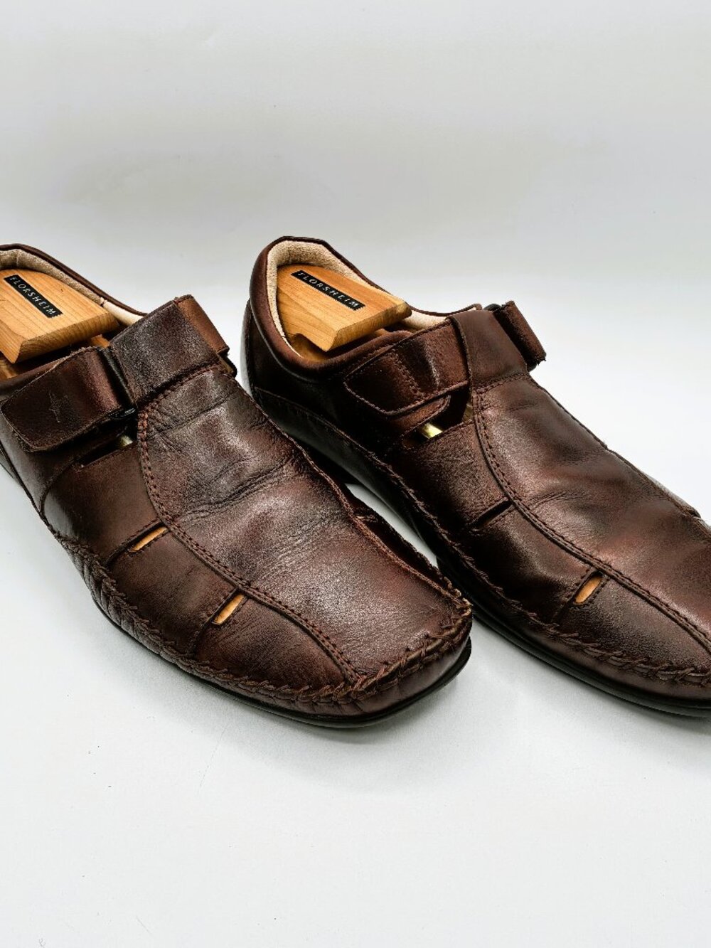 Pikolinos Men's Tarifa 46 (US 13) Brown Leather Fisherman Sandals